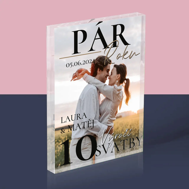 Obálka Časopisu: Pár Roku - Akrylový Blok