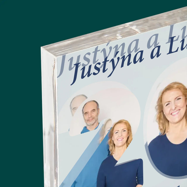 Slovo Z Fotek: 20 Let Spolu - Akrylový Blok