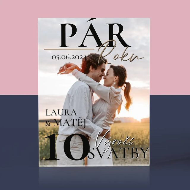 Obálka Časopisu: Pár Roku - Akrylový Blok