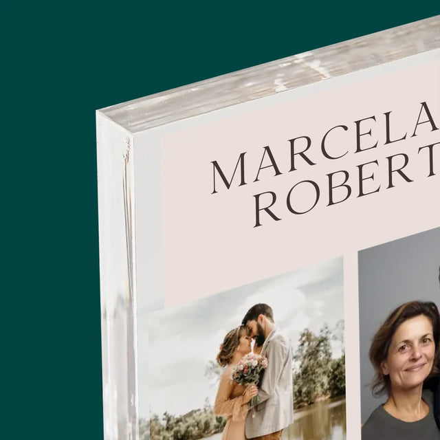 Fotokoláž: Milovat A Být Milován - Akrylový Blok