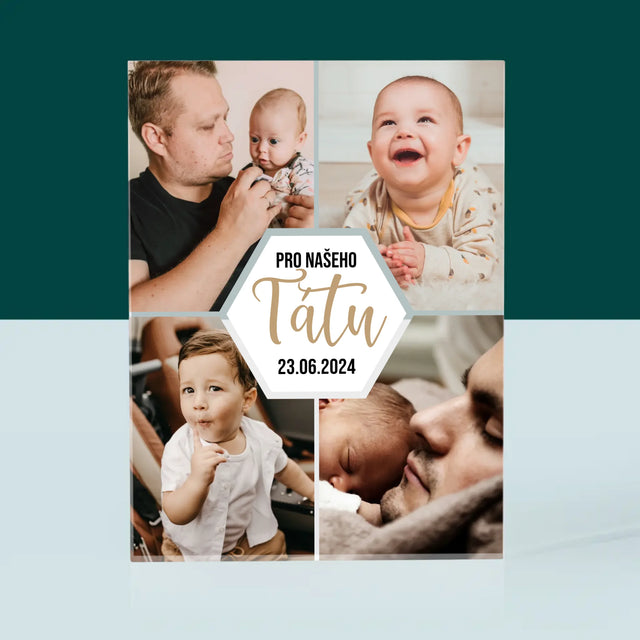 Fotokoláž: Pro Našeho Tátu - Akrylový Blok