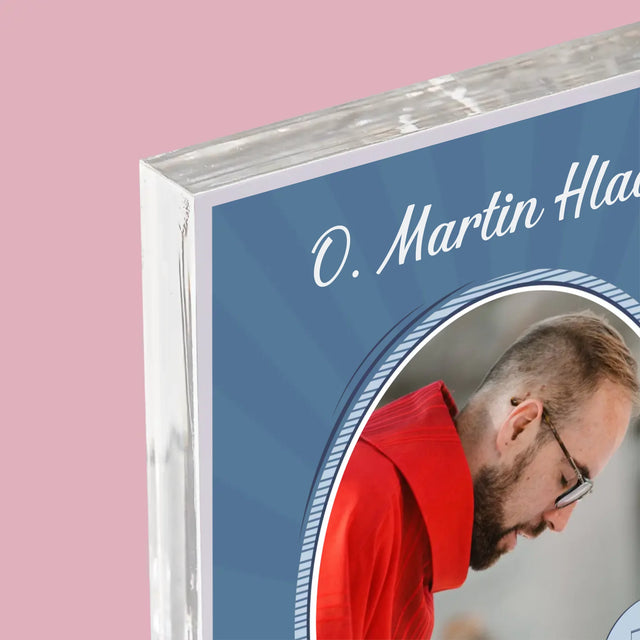 Jméno A Nápis: Kněz Děkujeme - Akrylový Blok