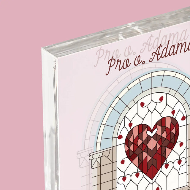 Jméno A Nápis: Děkujeme Za Každou Modlitbu - Akrylový Blok