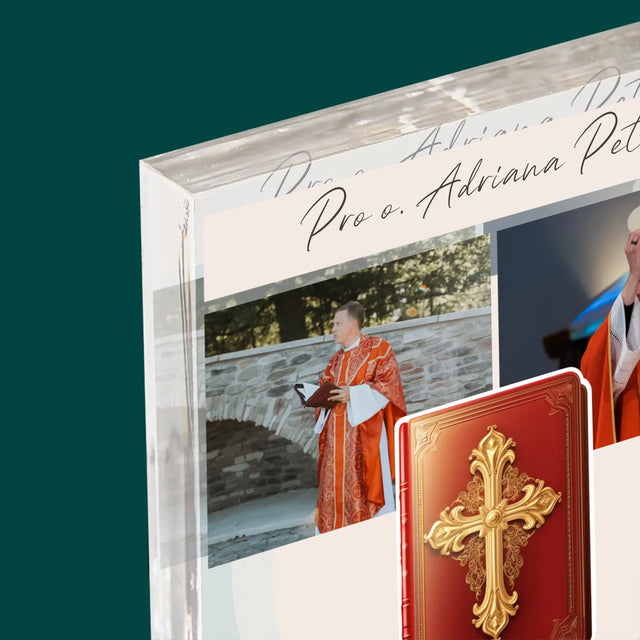 Fotokoláž: Slovo Boží - Akrylový Blok