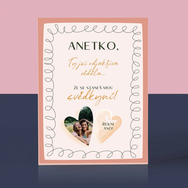 Fotka A Textem: Ty Jsi Odjakživa Věděla - Akrylový Blok