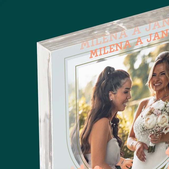 Fotka A Textem: Svědkyně Na Jeden Den - Akrylový Blok