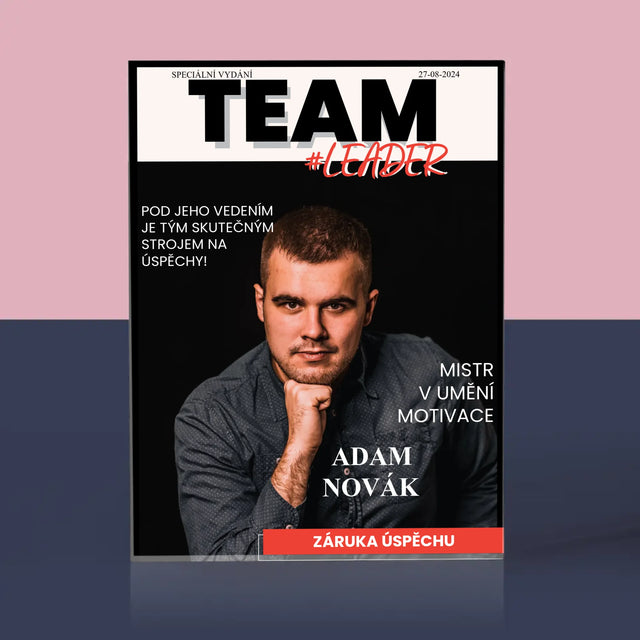 Obálka časopisu: Vedoucí týmu - Akrylový blok | CZ