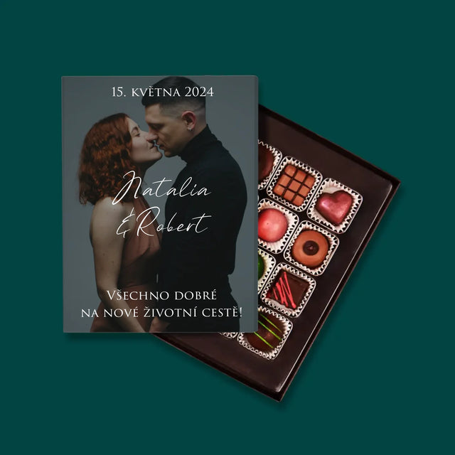 Fotka A Textem: Svatební Fotka Přání - Pralinky
