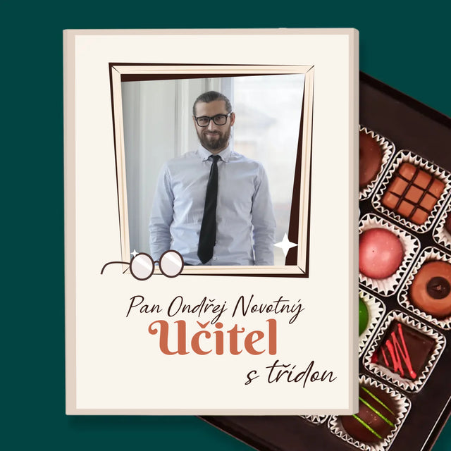 Fotka A Textem: Učitel S Třídou - Pralinky