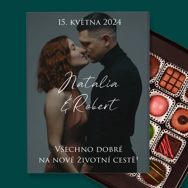 Fotka A Textem: Svatební Fotka Přání - Pralinky