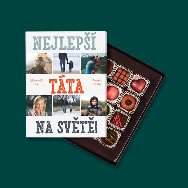 Fotokoláž: Nejlepší Táta Na Světě Snímky - Pralinky