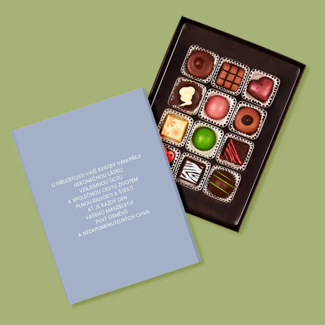 Fotka A Textem: Svatební Blahopřání - Pralinky