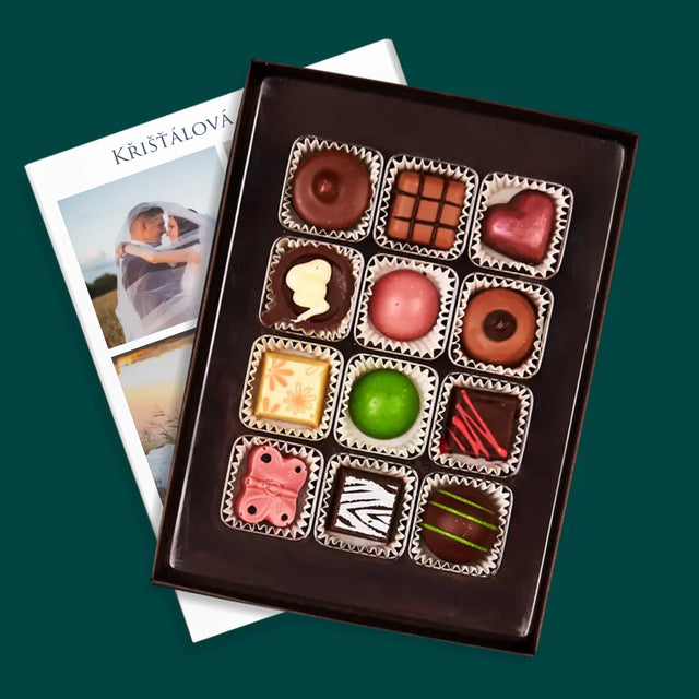 Fotokoláž: Křišťálová Svatba - Pralinky