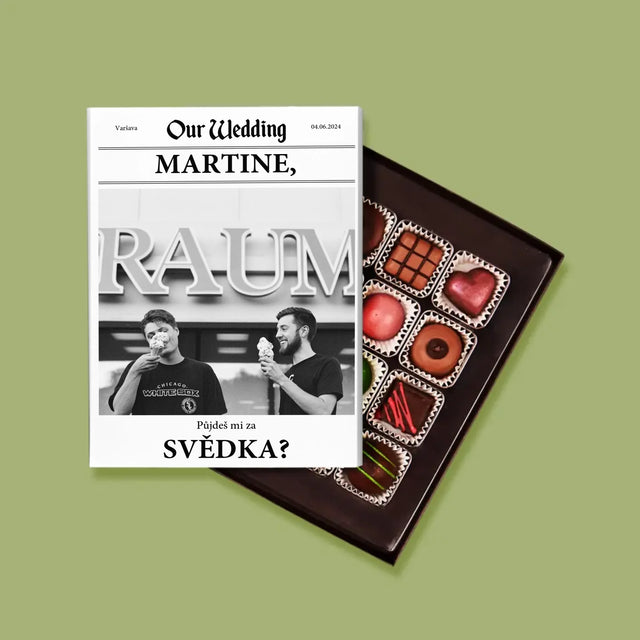 Fotka A Textem: Our Wedding Svědek - Pralinky