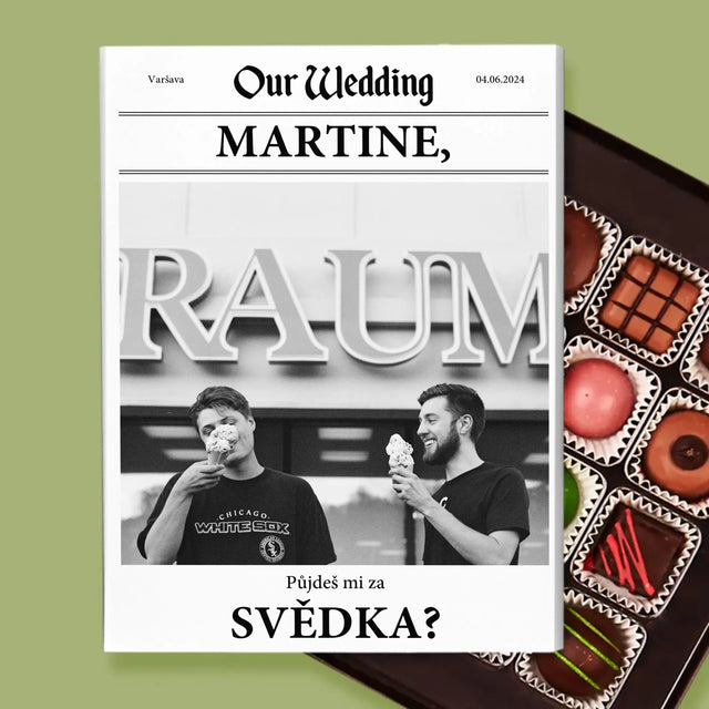 Fotka A Textem: Our Wedding Svědek - Pralinky