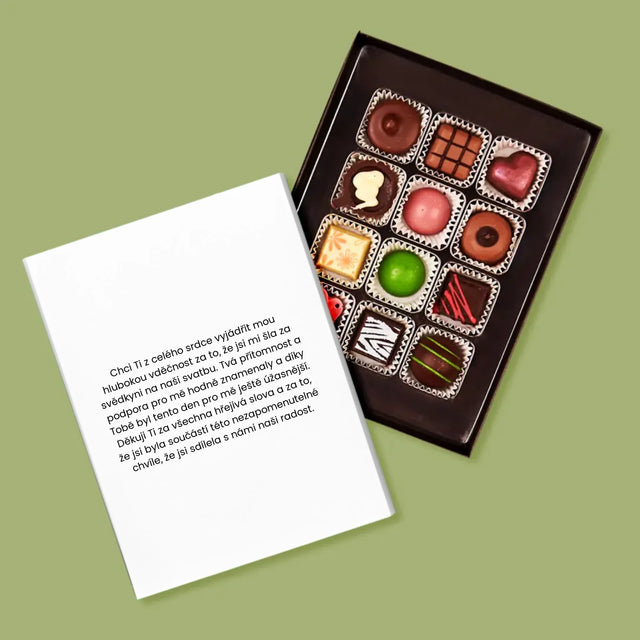 Fotka A Textem: Byla Jsi Ta Nejlepší Svědkyně - Pralinky