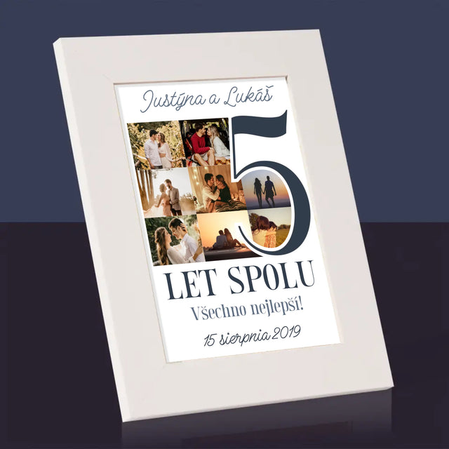 Fotokoláž: 5. Výročí - Fotorámeček