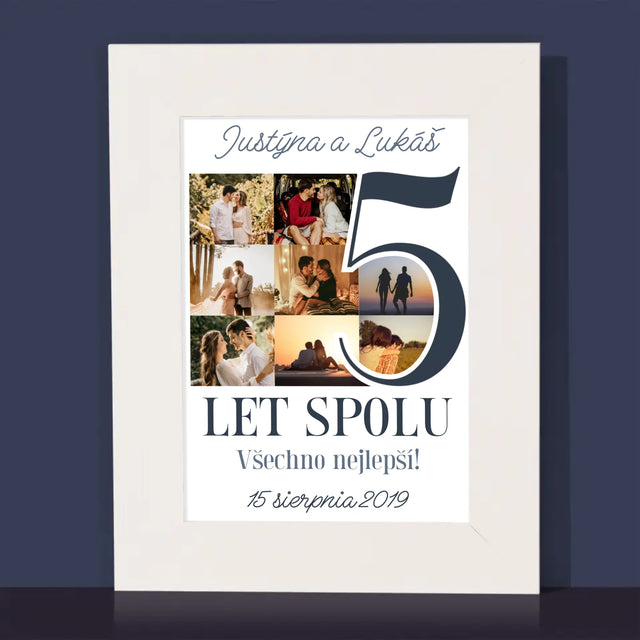Fotokoláž: 5. Výročí - Fotorámeček