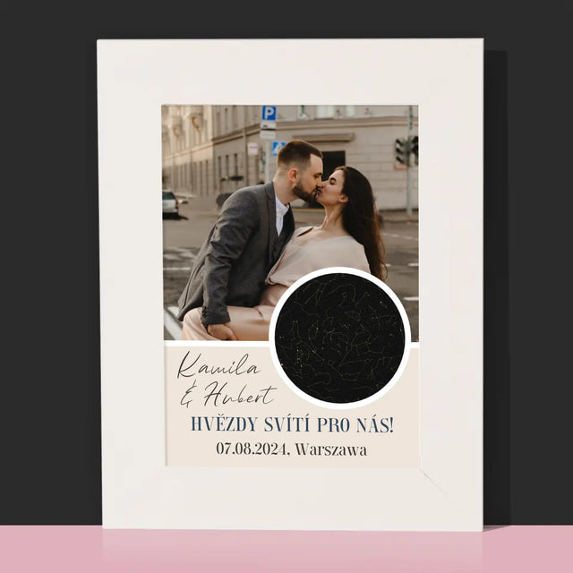 Hvězdná Mapa: Hvězdy Svítí Pro Nás - Fotorámeček