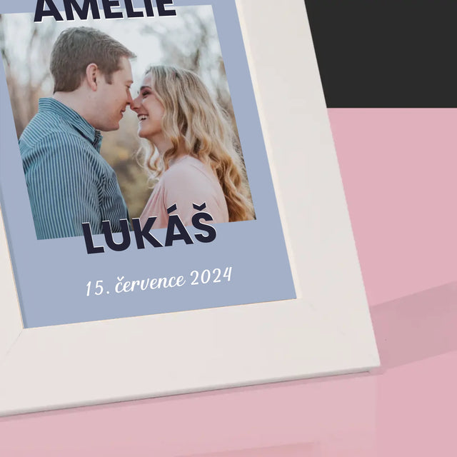 Fotka A Textem: Svatební Blahopřání - Fotorámeček