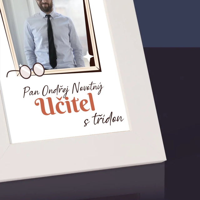 Fotka A Textem: Učitel S Třídou - Fotorámeček