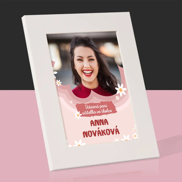 Fotka A Textem: Úžasná Paní Učitelka Ve Školce - Fotorámeček