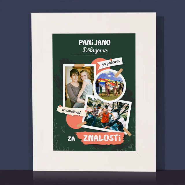 Fotokoláž: Děkujeme Za Znalosti - Fotorámeček