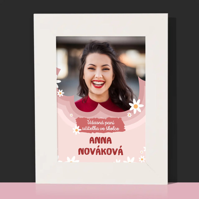 Fotka A Textem: Úžasná Paní Učitelka Ve Školce - Fotorámeček