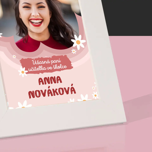 Fotka A Textem: Úžasná Paní Učitelka Ve Školce - Fotorámeček