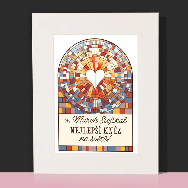 Jméno A Nápis: Nejlepší Kněz Na Světě - Fotorámeček