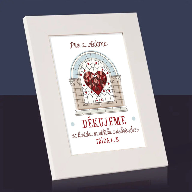 Jméno A Nápis: Děkujeme Za Každou Modlitbu - Fotorámeček