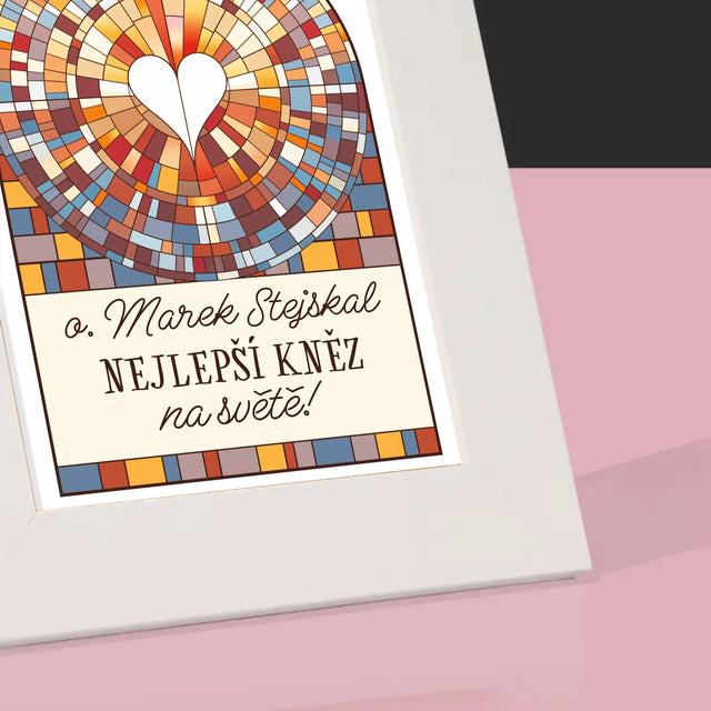 Jméno A Nápis: Nejlepší Kněz Na Světě - Fotorámeček