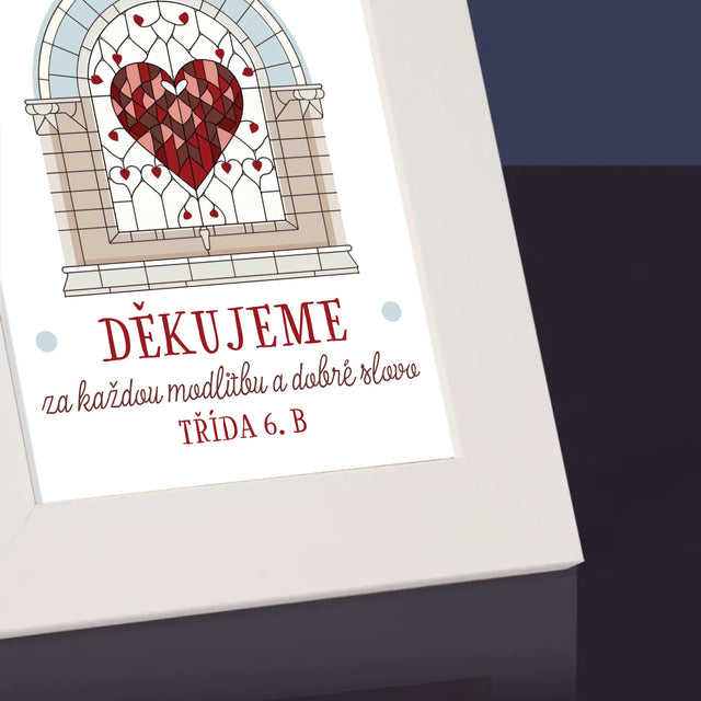 Jméno A Nápis: Děkujeme Za Každou Modlitbu - Fotorámeček