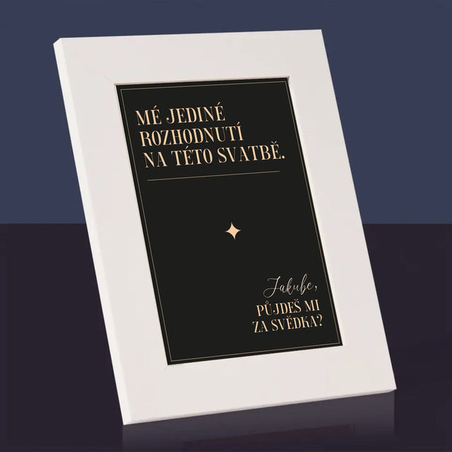 Jméno A Nápis: Mé Jediné Rozhodnutí - Fotorámeček