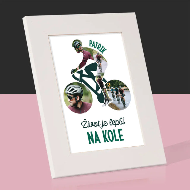 Tvar Z Fotek: Život Je Lepší Na Kole - Fotorámeček