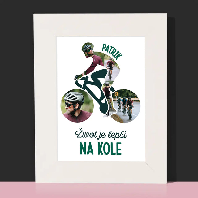 Tvar Z Fotek: Život Je Lepší Na Kole - Fotorámeček