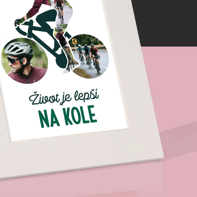 Tvar Z Fotek: Život Je Lepší Na Kole - Fotorámeček