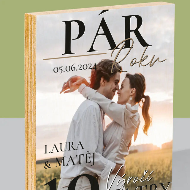 Obálka Časopisu: Pár Roku - Tisk Na Dřevo