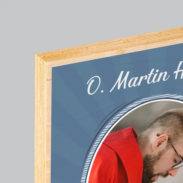 Jméno A Nápis: Kněz Děkujeme - Tisk Na Dřevo