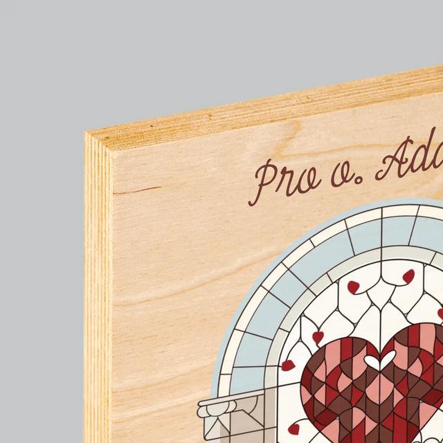 Jméno A Nápis: Děkujeme Za Každou Modlitbu - Tisk Na Dřevo