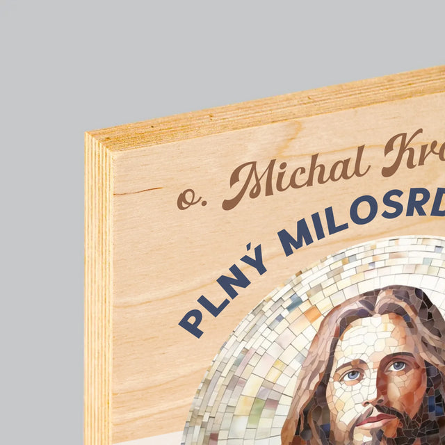 Jméno A Nápis: Důstojný Pán Plný Milosrdenství - Tisk Na Dřevo