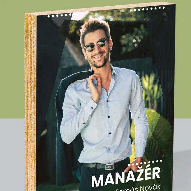 Foto a podpis: Manažer - Tisk na dřevo | CZ