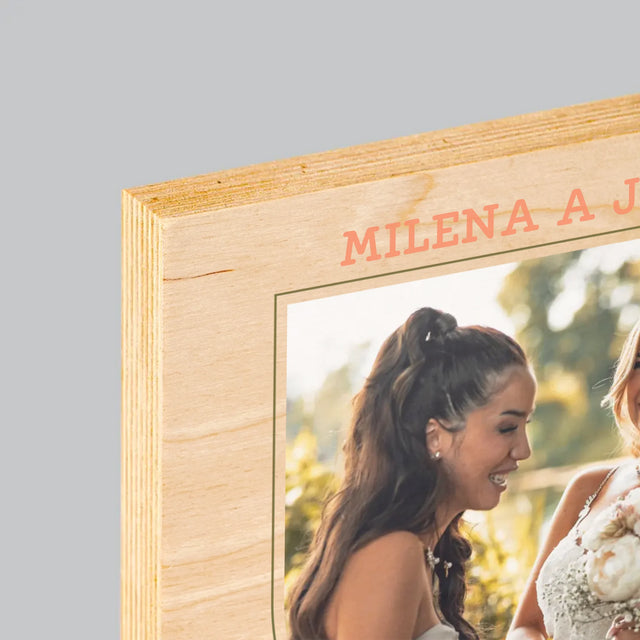 Fotka A Textem: Svědkyně Na Jeden Den - Tisk Na Dřevo