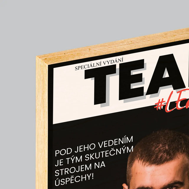 Obálka časopisu: Vedoucí týmu - Tisk na dřevo | CZ
