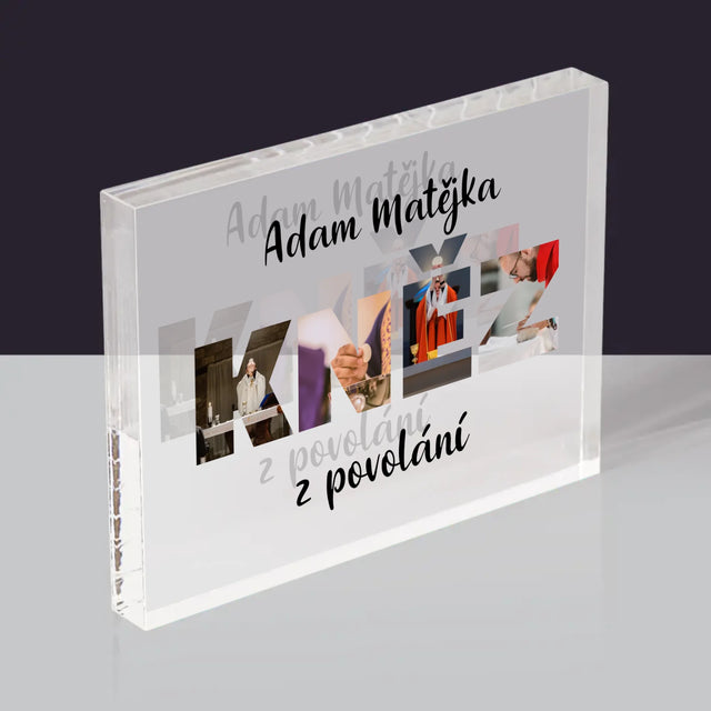 Slovo Z Fotek: Kněz Z Povolání - Akrylový Blok