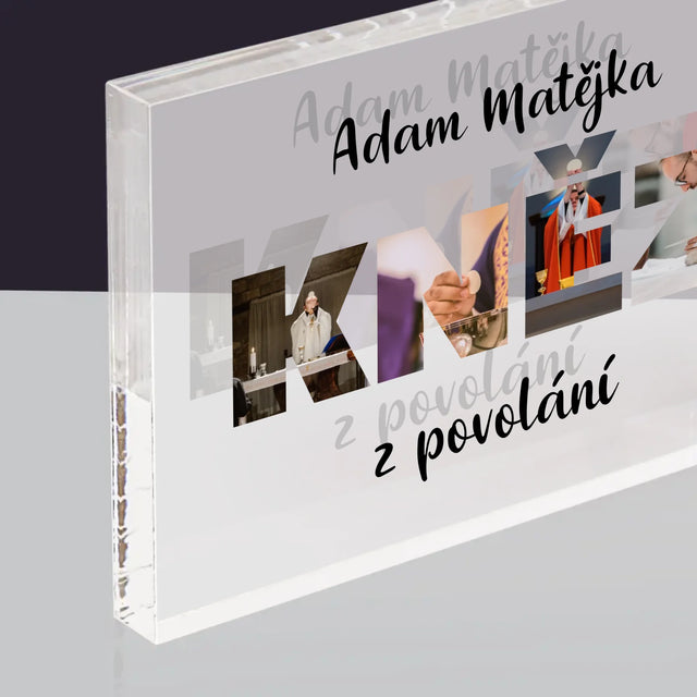 Slovo Z Fotek: Kněz Z Povolání - Akrylový Blok