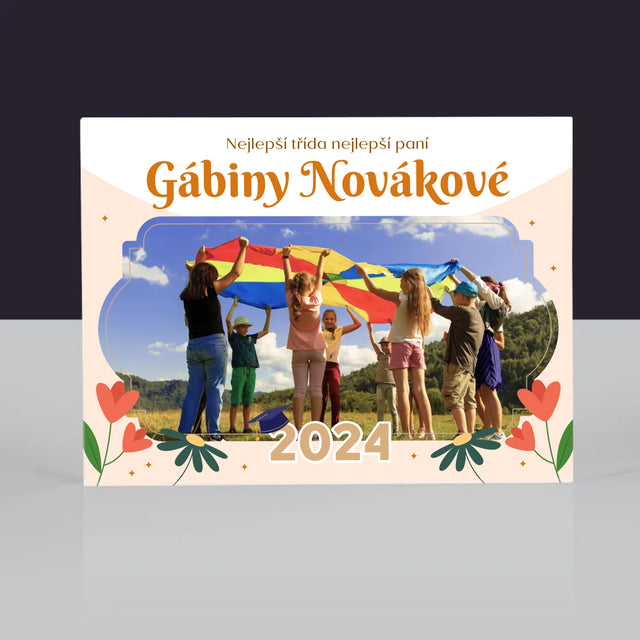 Fotka A Textem: Nejlepší Třída - Akrylový Blok