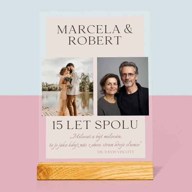 Fotokoláž: Milovat A Být Milován - Tisk Na Akrylovém Skle