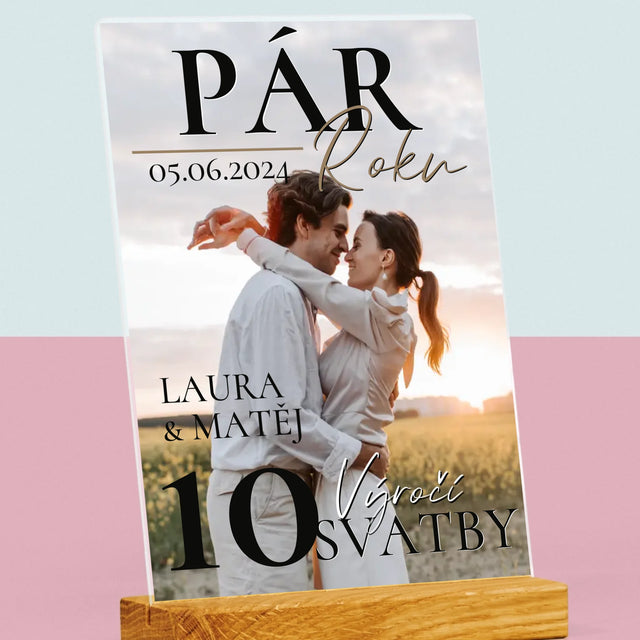 Obálka Časopisu: Pár Roku - Tisk Na Akrylovém Skle