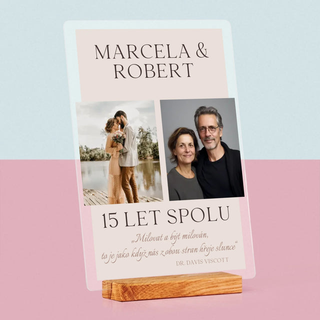 Fotokoláž: Milovat A Být Milován - Tisk Na Akrylovém Skle